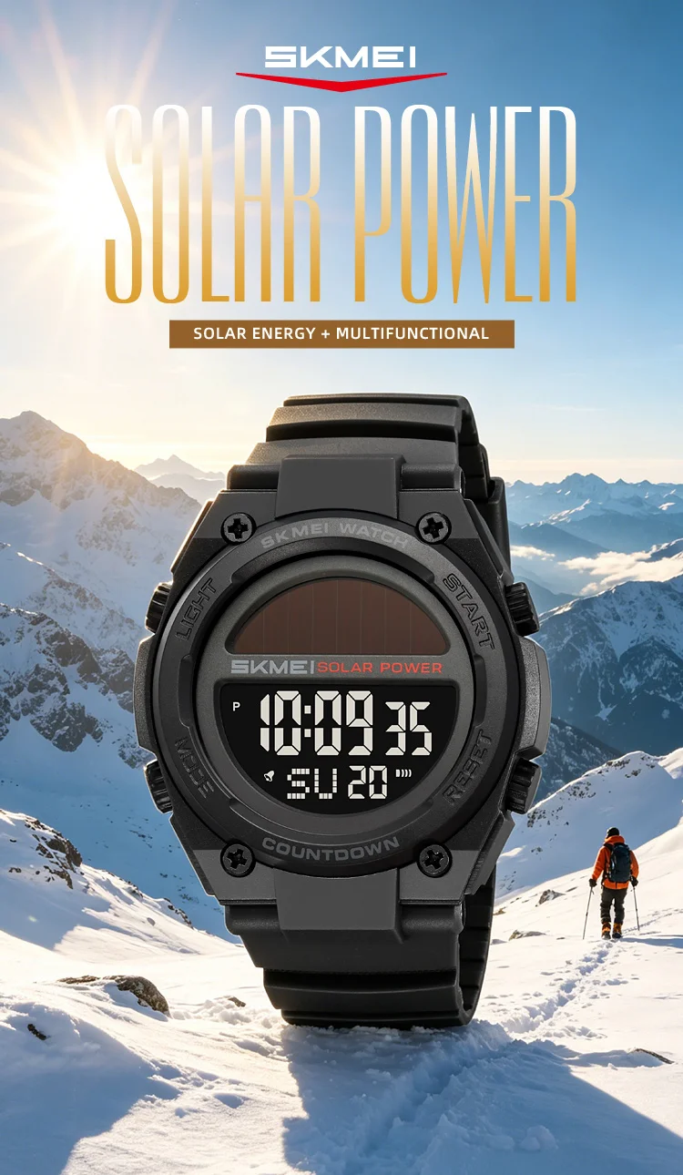 Skmei 2712 Men's Solar-Powered Digital Sports Watch