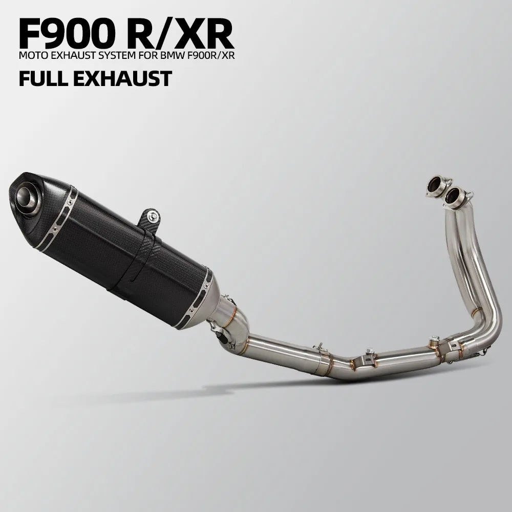 

Для BMW F900XR F900 F900R 20-24 полная система модификации выхлопной системы мотоцикла комплект аварийного коллектора Akra карбоновый глушитель с DB Killer