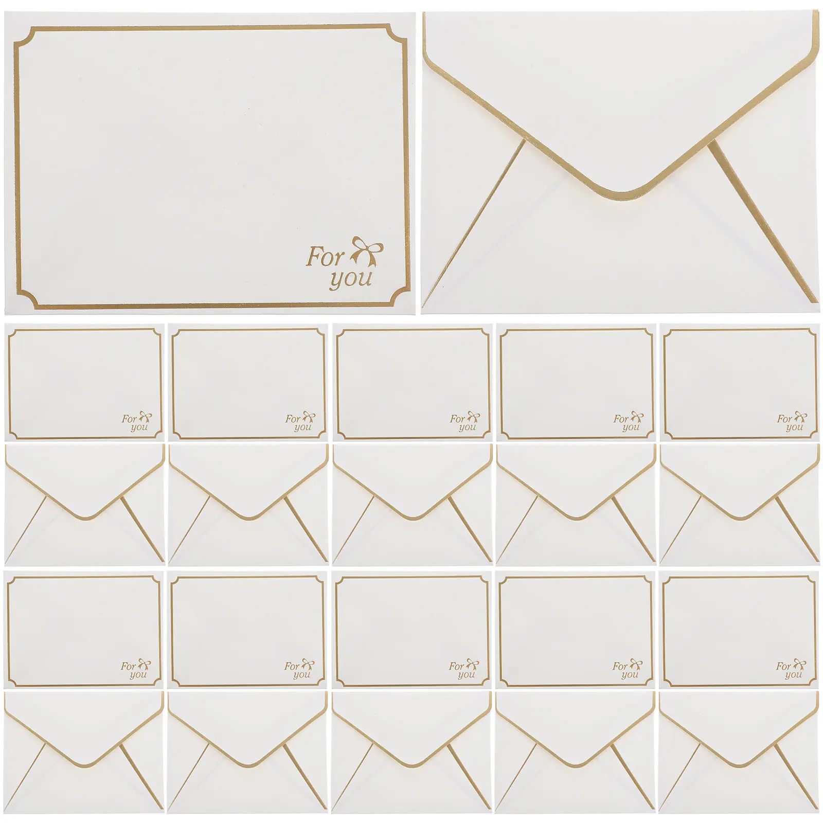 

24 шт. декоративных конвертов для открыток с золотым краем, многофункциональные конверты для деловых мероприятий, свадеб, выпускных вечеров