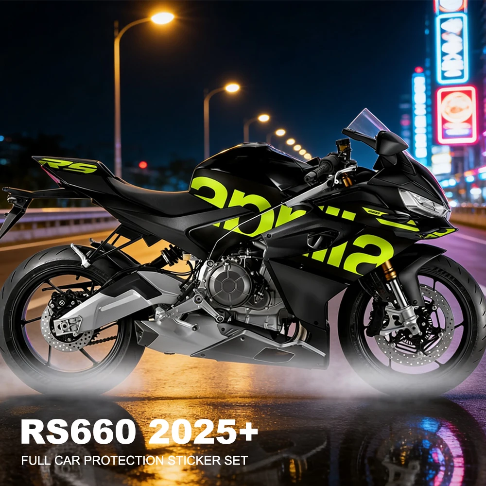 

For Aprilia Rs660 Rs 660 2025 New Motorcycle Refit Full Body Sticker Fuel Tank Side Decal Protector Decoration Sets Stickers