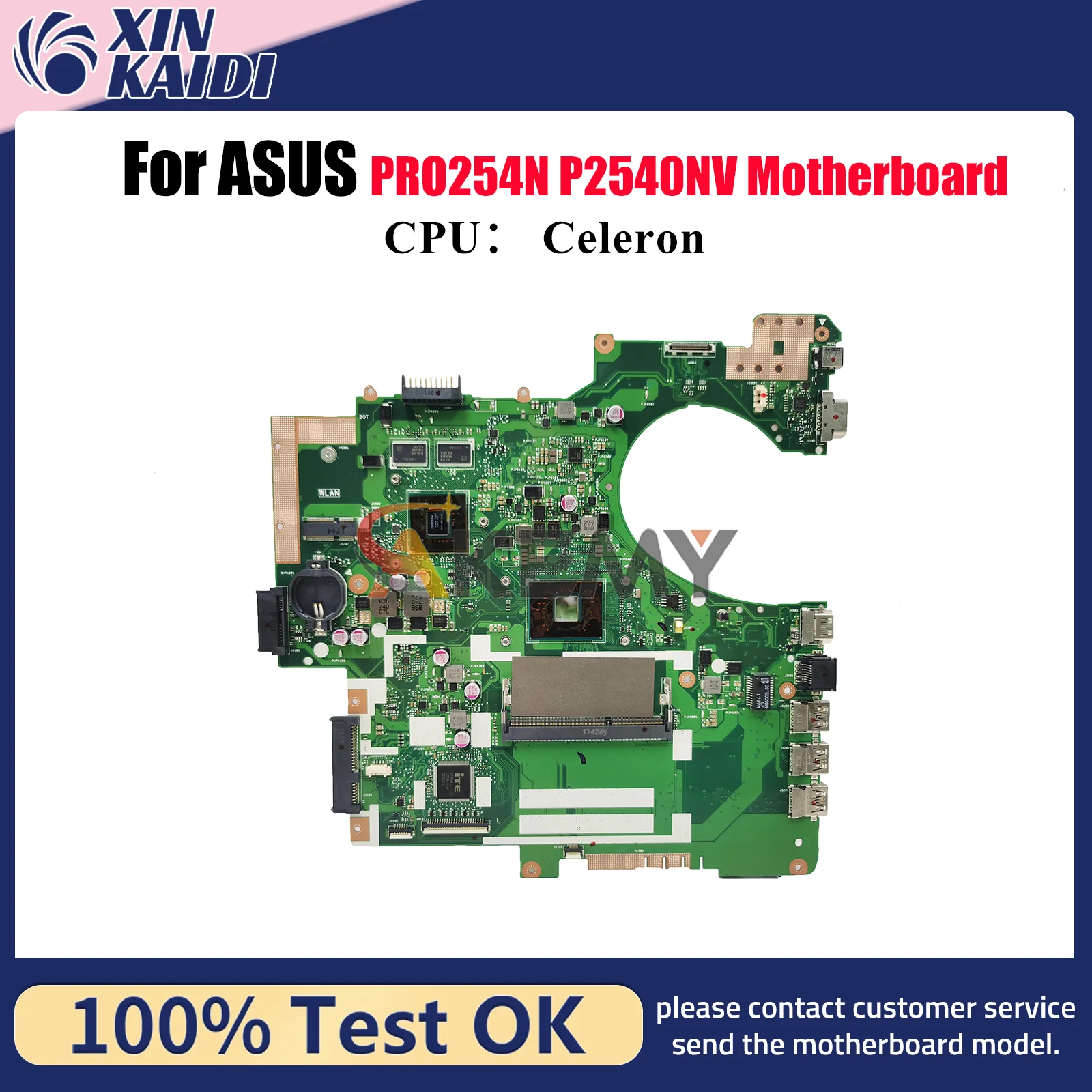 

P2540NV Материнская плата для ноутбука ASUS ProArt P2540N PRO254N P2540NV Материнская плата для ноутбука с процессором Celeron 100% тестирование ОК быстрая доставка