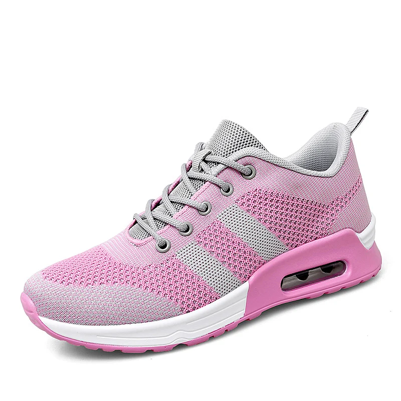 Women's Air Cushion Running Shoes Spring And Summer Low Top Mesh Outdoor Breathable Casual Student Sports Shoes Jogging Shoes