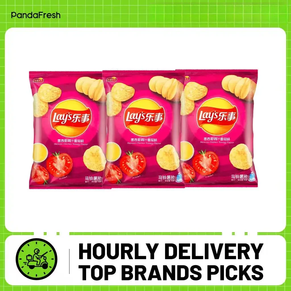 Patatas fritas Flav de pollo y tomate mexicano Lay's 70g*3