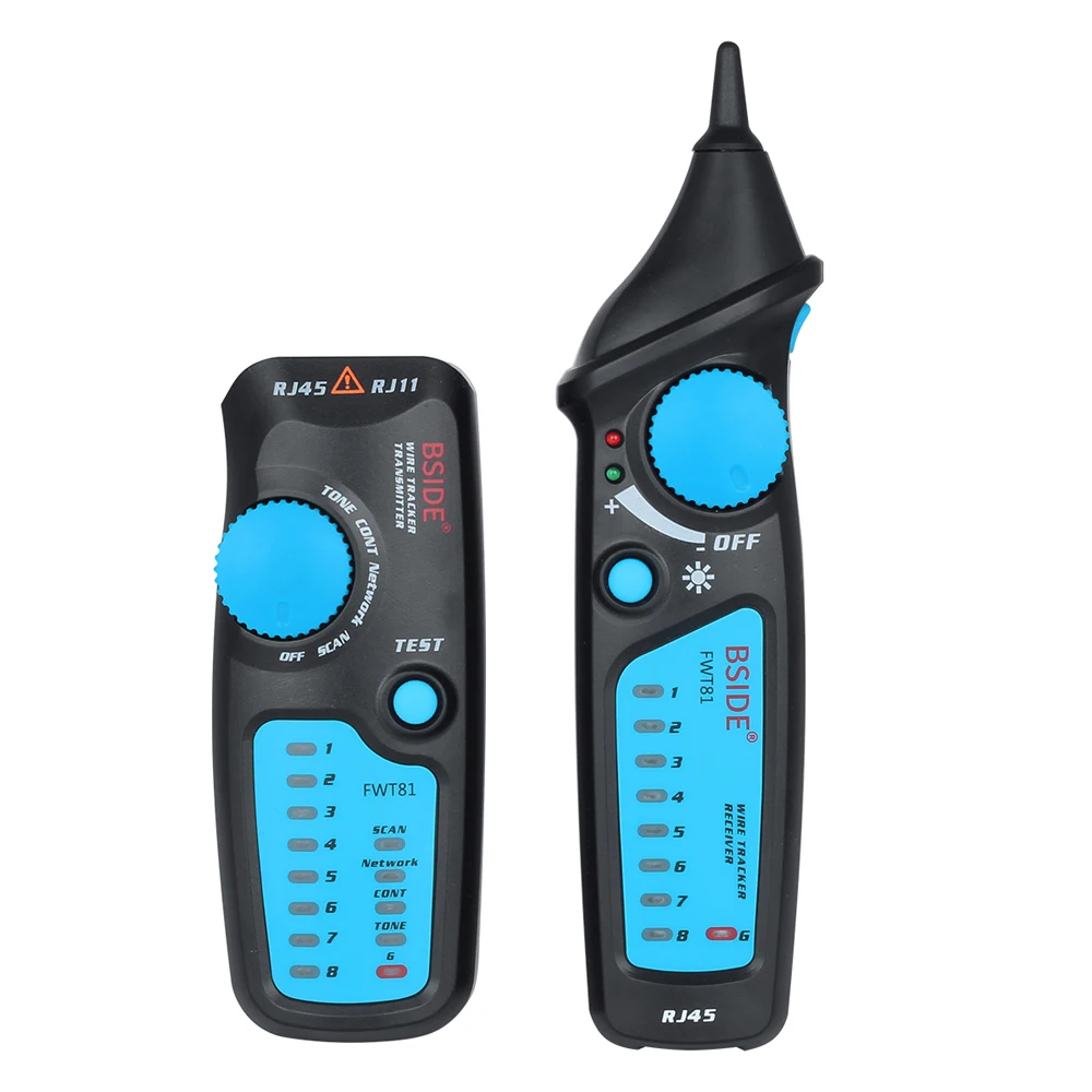 BSIDE Cable lan tester Multi-functional LCD Network Cable Tester Wire Tracker RJ11 RJ45 Wire Network Cable Finder Networking Too