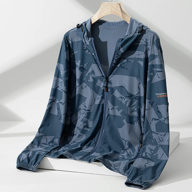 CamSolomon-Veste de pêche imperméable pour homme, manteau à capuche, protection solaire, tenue de randonnée en plein air, tenue décontractée et polyvalente, UPF50 +