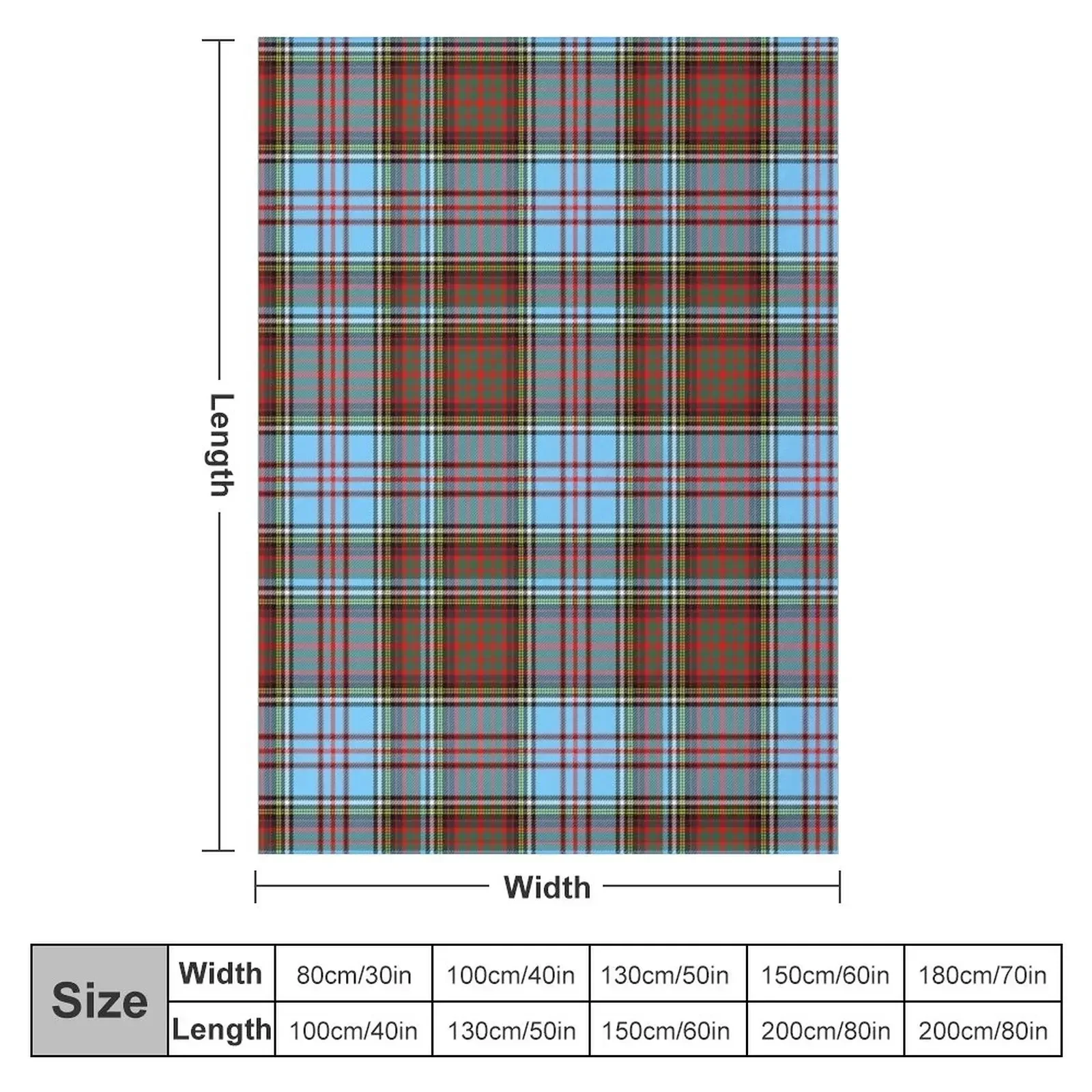 Clan Anderson Ancient Tartan Throw Blanket Softest Thins Beautifuls Winter beds Blankets