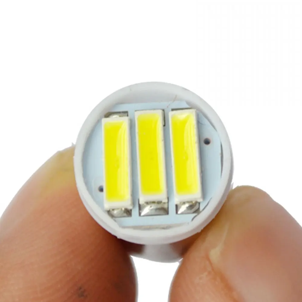 4Pcs BA9S T4W 3 SMD 7020 LED DC 12V Car Backup Reserve Bulbs Door Lamps White Lights Auto Signal Lamp Car Lights Accessories