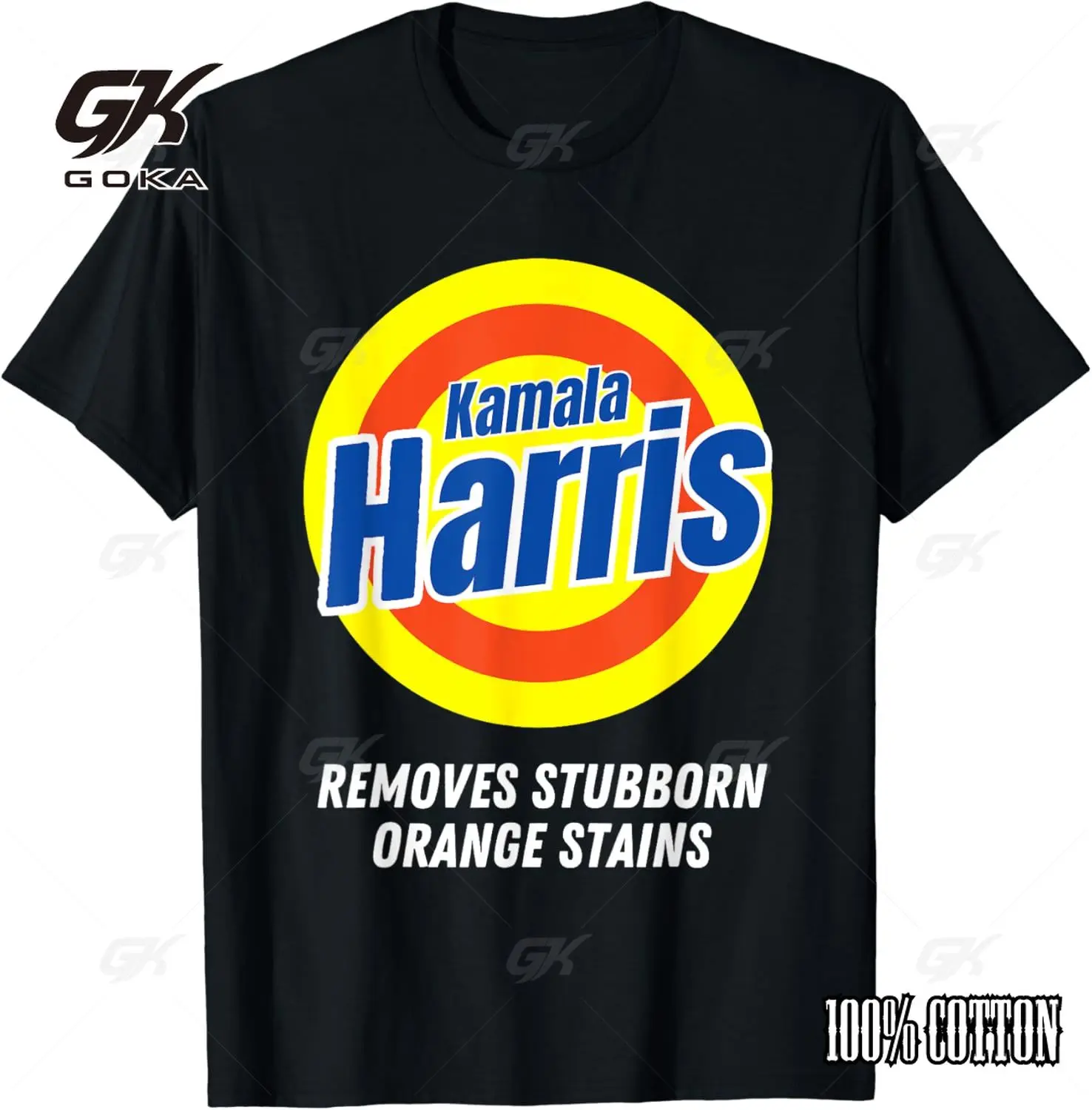 Kamala Harris 2024 Removes Stubborn Orange Stains humorous Women's T-shirts Fashion Y2k Tops Tshirt Haikyuu Graphic Tees