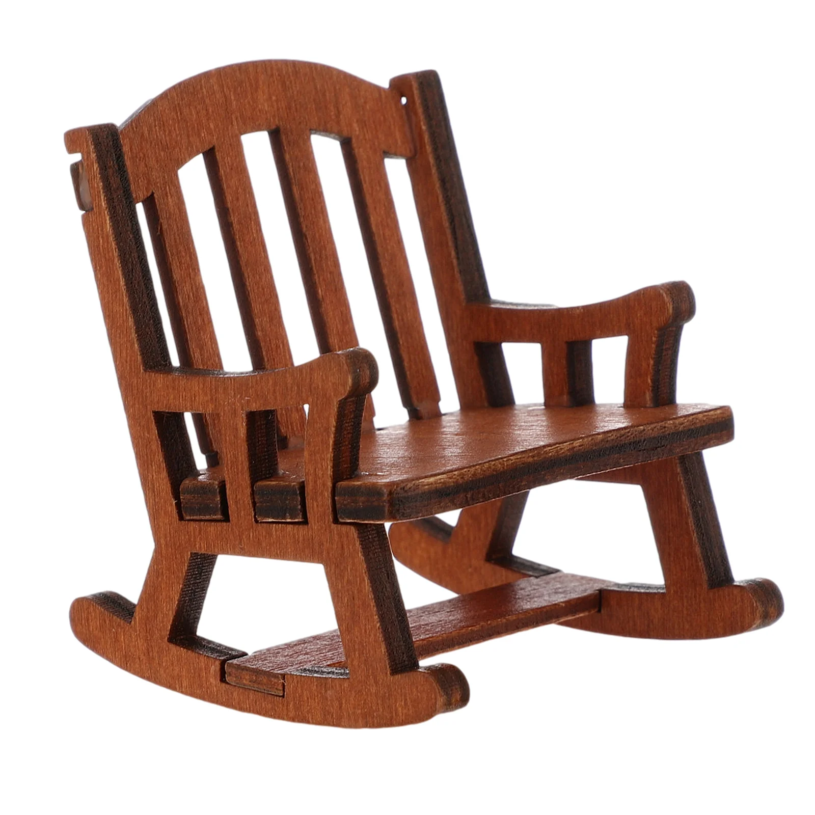 Rocking Chair Decoration House Mini Model Small Craft Crafts Landscape Stool Figurines Figures Dollhouse