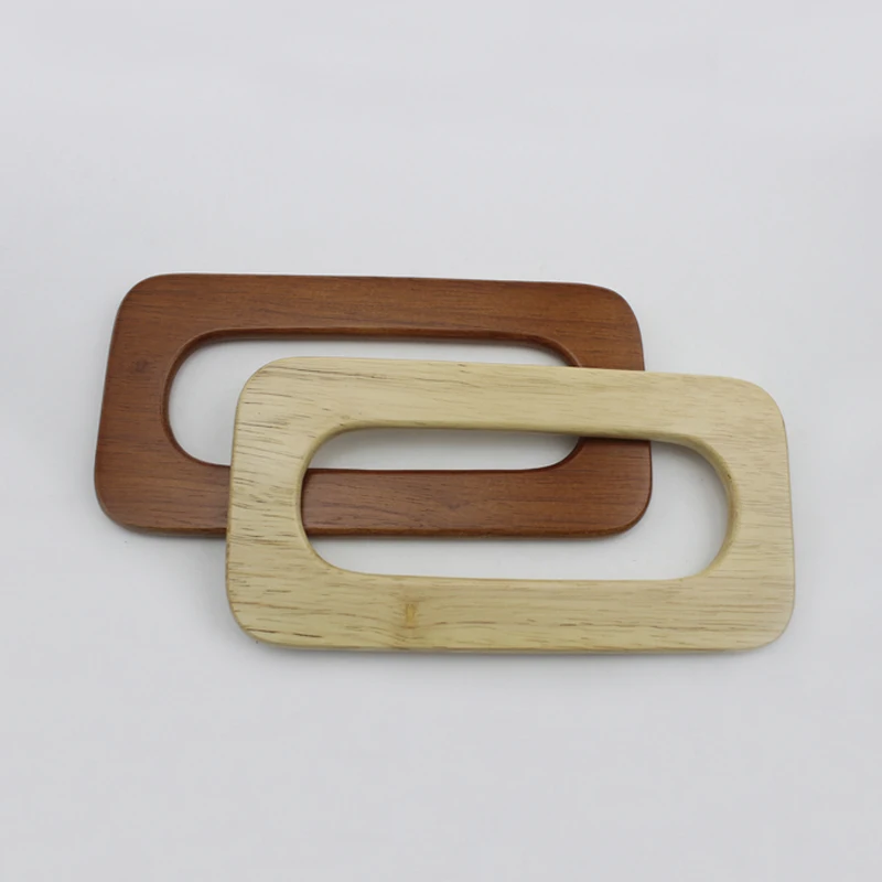 5 pairs=10 pieces,20*10cm Large Solid Natural wood handle for knit bag sewing,Rectangular Wood woman bag handles