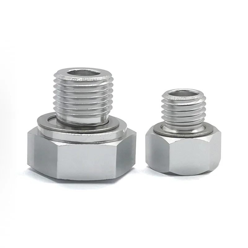 1set 1/8 NPT M16X1.5 M12X1.5 Reducer Joints Aluminum Alloy for LS Series Engine Upgrade