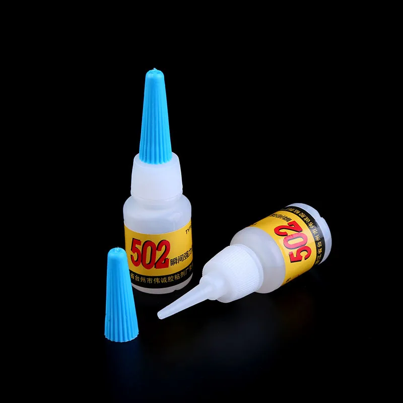 2 قطعة 502 سوبر الغراء لحظة التجفيف السريع Cyanoacrylate لاصق قوي السندات سريع الحرف إصلاح سوبر الغراء
