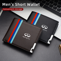 Car Men's Leather Wallet motor vehicles Card Ticket Storage Bag For Infiniti Q50 FX35 Q30 G37 Q70 QX70 G35 Q60 QX50 QX60 QX80 QX