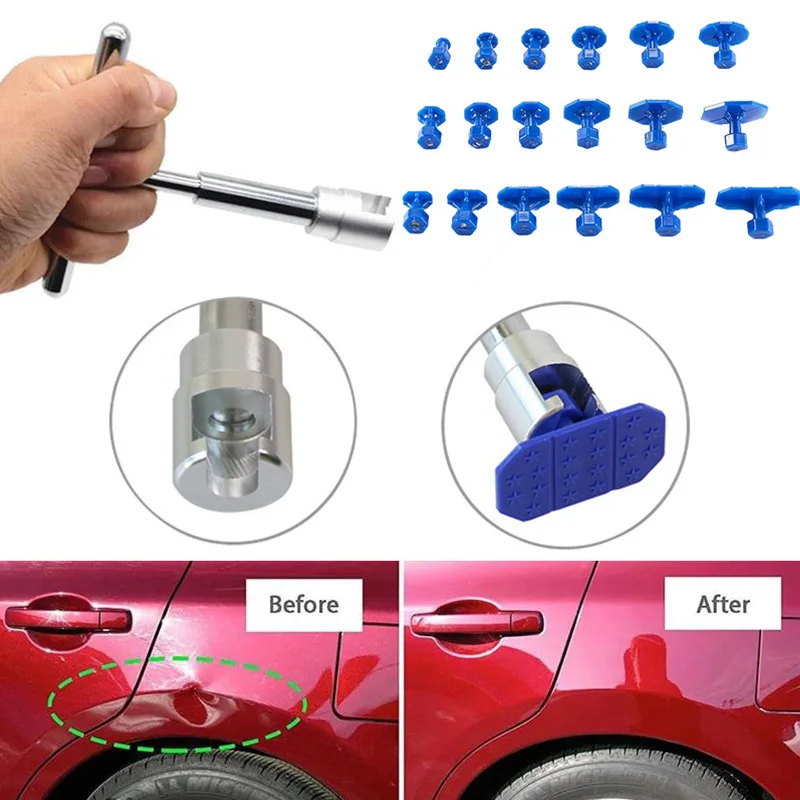 

Auto Dent Repair Kit Paintless Removal Tool with Slide Hammer Suction Cup for Car Hail Damage​