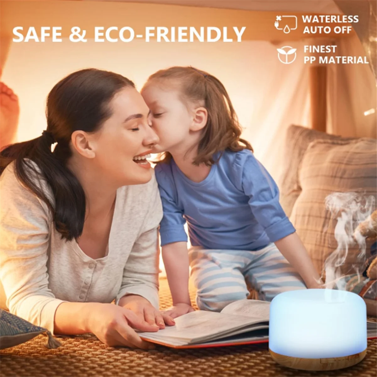 HOT Essential Oil Diffuser 500ml Humidifier Diffusers Aromatherapy Diffuser with Remote Control UK Plug