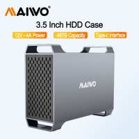 MAIWO Dual-Bay HDD Docking Station SATA to USB 3.0 Type-C Gen2 Adapter for 3.5 Inch hdd Disk Case HDD Dock Hard Drive Enclosure