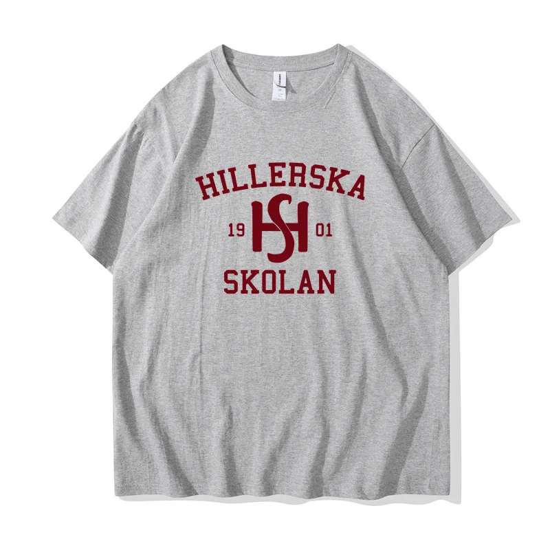 Young Royals Hillerska Skolan Tshirt Tv Show Inspired T-Shirt Unisex Graphic T Shirts Women Short Sleeve Tees Streetwear Top