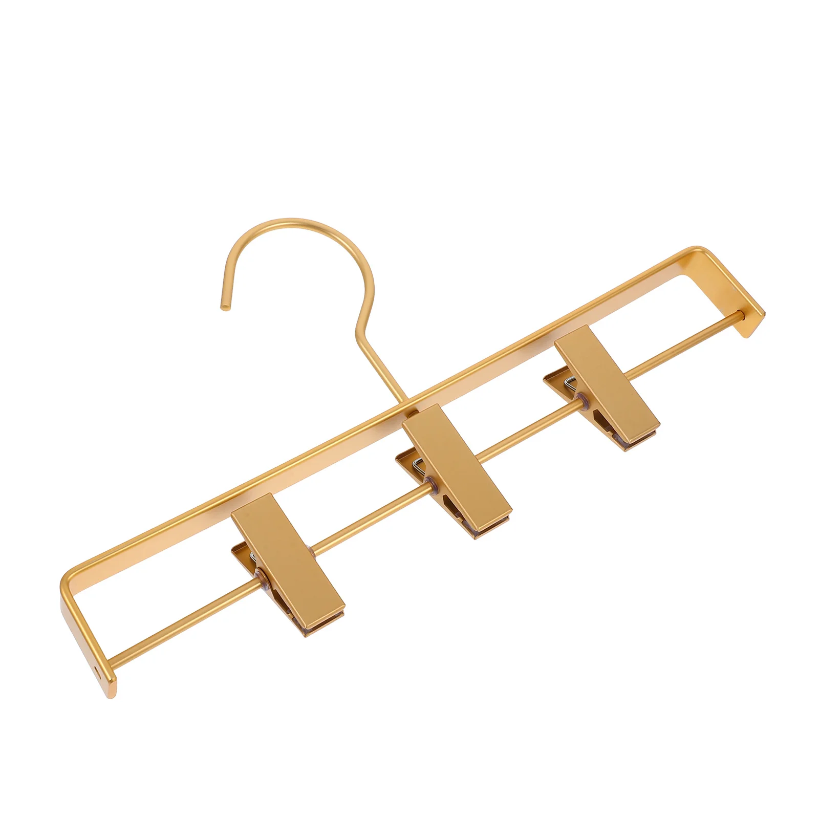 

Aluminum Alloy Pants Hangers Heavy Duty Metal Trousers Clips Space Saving Skirt Jeans Organizers Closet Storage Hangers