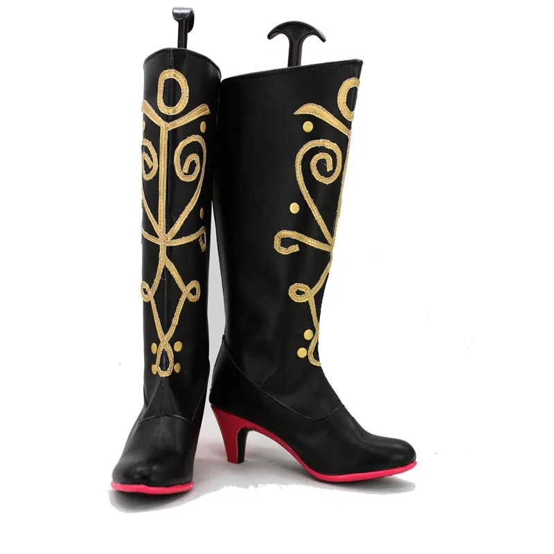 Adult Elsa Shoes Winter Cosplay Queen Elsa Shoes Anna Boot Princess Girl Princess Queen Shoes Boot High Boots For Women