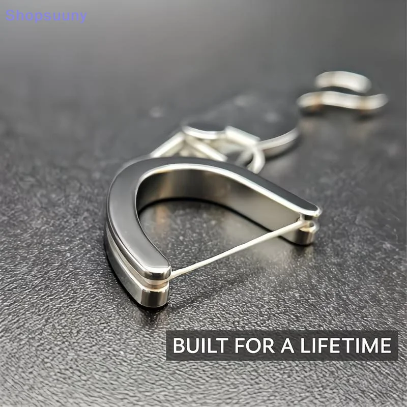 [SU]Stainless Steel Dental Floss Holder Life-time Floss Pick Reusable Portable Oral Care Tool Daily Oral Care Home And Travel Us