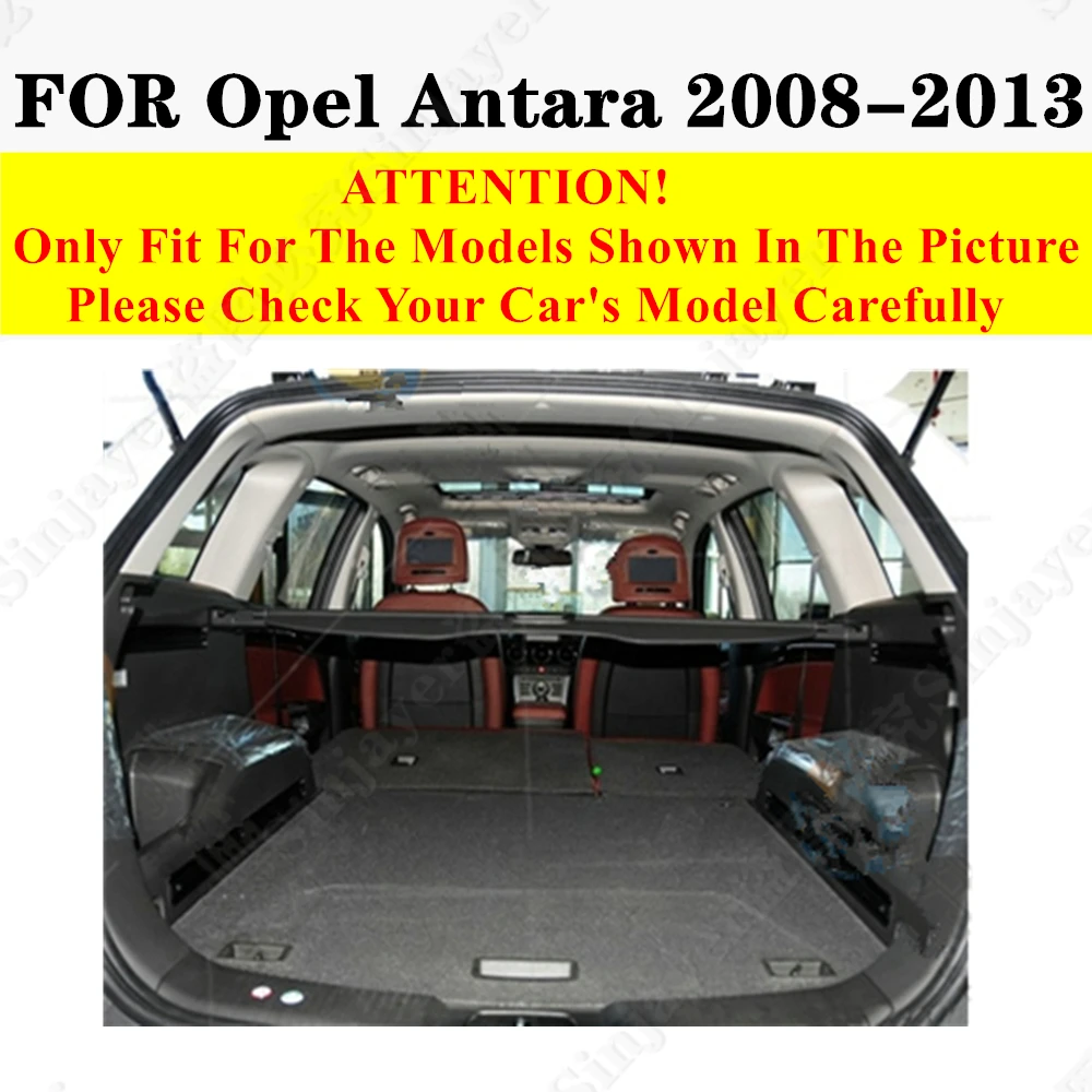 High Side Car trunk mat for Opel Antara 2013 2012 11-2008 Tail Boot Tray Luggage Pad Rear Cargo Liner Cover Interior Accessories