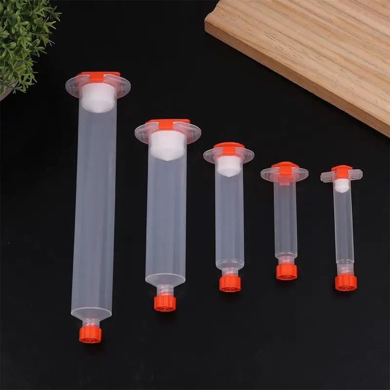 3CC-50CC PP Dispensing Syringe Set – USA Thread Flux & Glue Cartridge for Precise Sub-Packing, Multi-Size Barrel Kit
