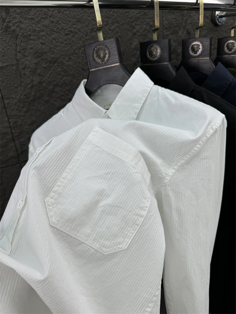 Svip Cabinet 299-Niveau, Streifen-Stickerei, Herbst-Herren-Faion-Kragen, bequem, lässig, lang, Sve irt