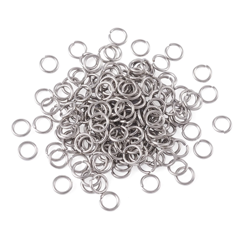 2000pcs 4/4.5/5/5.5/6/7/10mm304 Stainless Steel Jump Rings Close but Unsoldered For DIY Jewelry Keychain Handicrafts Accessories