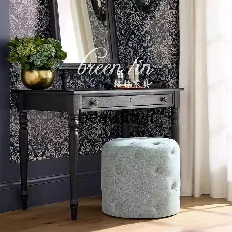 Moderne Italiaanse lichte luxe massief houten schrijftafel/make-uptafel Extreem eenvoudig creatief design bureau schrijfbureau07A