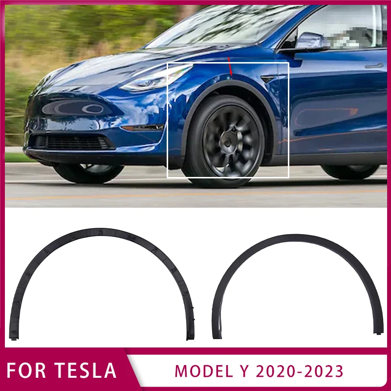 For Tesla Model Y 2020-2023 Front Rear Wheel Eyebrow Molding Fender Flare 1494185-00-B 1494161-00-B 1494186-00-B 1494162-00-B