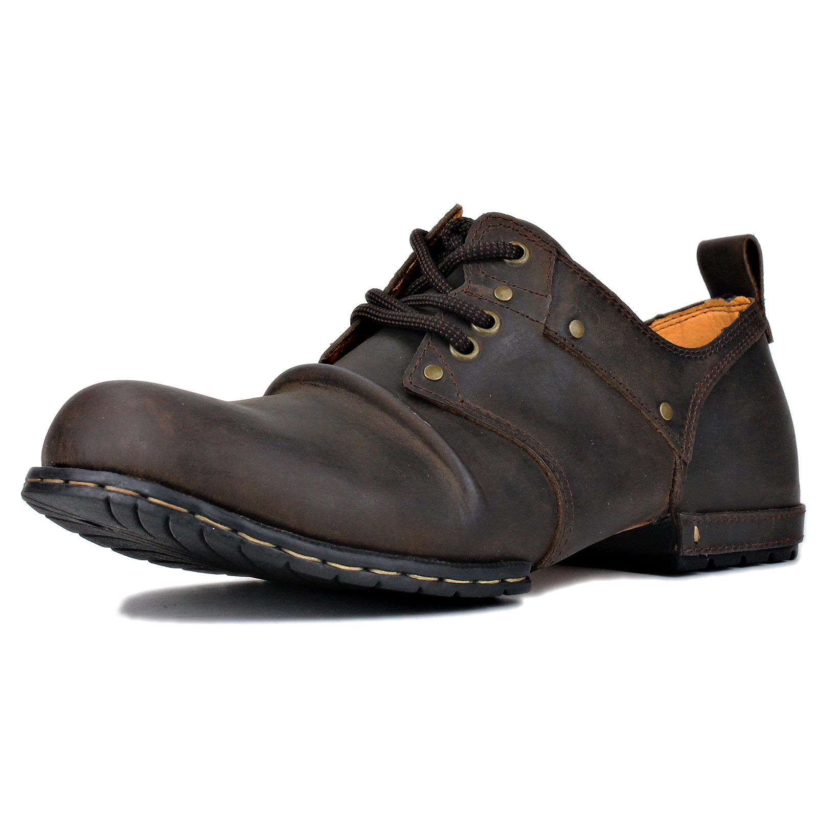 

OTTO ZONE Handmade Genuine Cow Leather Ankle Boots Fashion Men Boots Casual Lace-Up Shoes Chukka Boots 6015-1-B-C