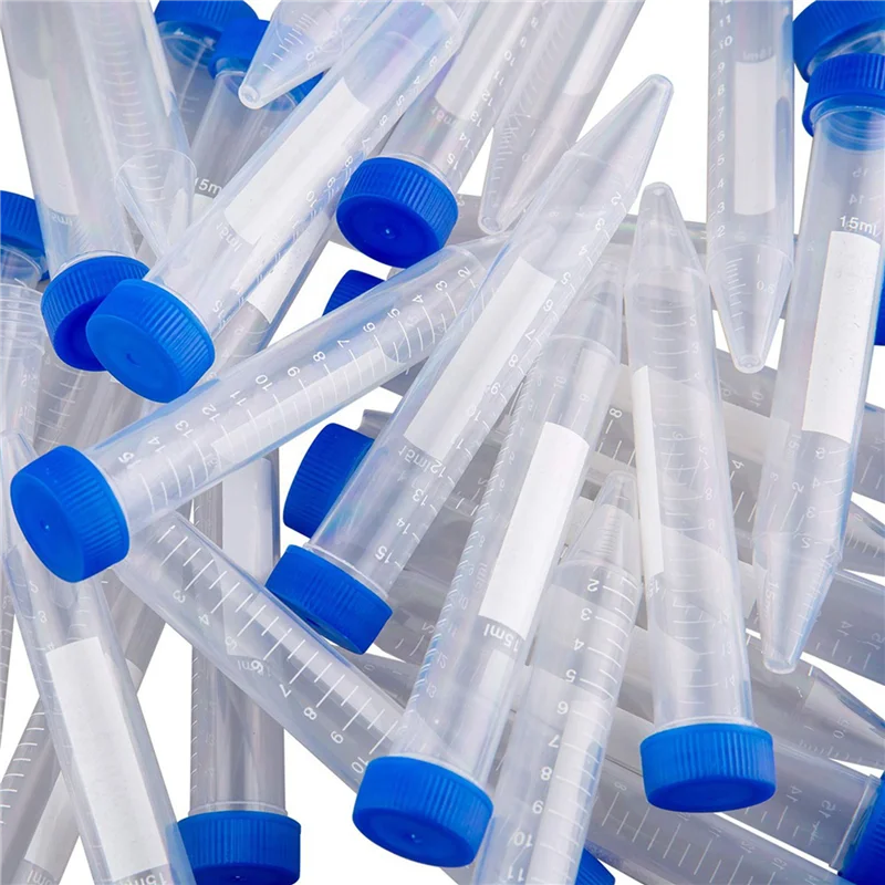 

【Hot-Selling!】Conical Centrifuge Tubes 15ML, 300 Pcs Sterile Plastic Test Tubes With Screw Caps, Polypropylene Container