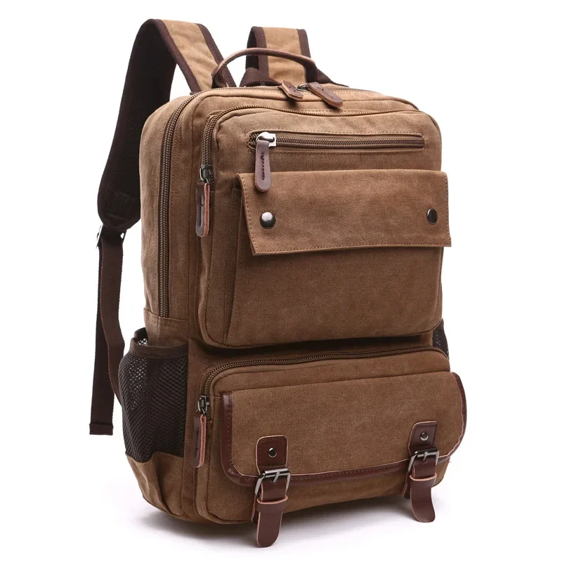 High Quality Brand Canvas Backpack Men Women Versatile Large Capacity Leisure Multi-purpose Travel Bag Laptop Backpacking DB98