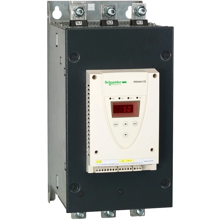 New ATS22C41Q soft starter with built-in bypass for safety and reliability