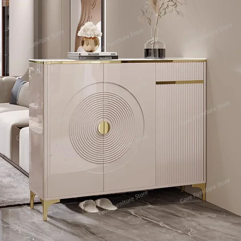 

Nordic Modern Luxury Style Shoe Cabinet Organizers Hallway Living Room Cabinet Display Large Capacity Sapateira Furniture