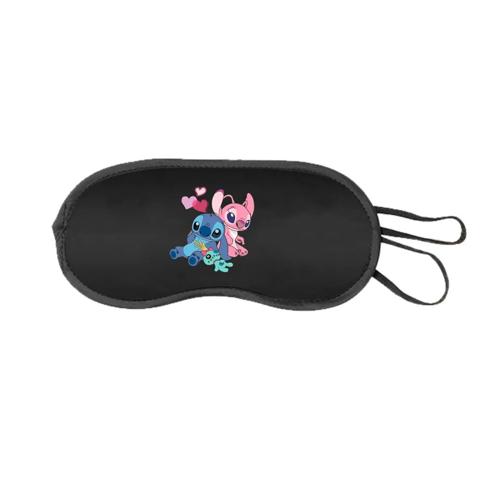 Cute Disney Stitch Girls Mask Sleeping Eye Mask Eyeshade Cover Shade Eye Patch Women Men Disney Soft Blindfold Travel Eyepatch