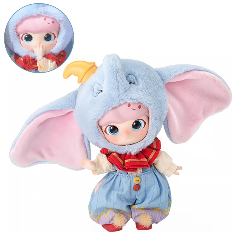 Cute Dimoo X Dumbo Movable Joints Bjd Doll Cute Action Figure Kawaii Anime Ornament Collection Pvc Figurine Figure Gift Kid Toy