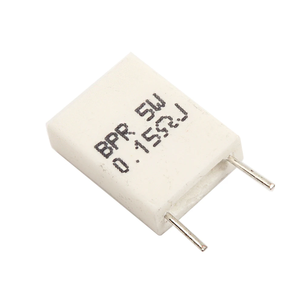 Lot de résistances BPR56 5W en céramique non-inductive, 10 pièces, composants d'une résistance de 0,001 R/0,1 R/0,15 R/0,22 R/0,25 R/0,33 R ou 0,5 R,