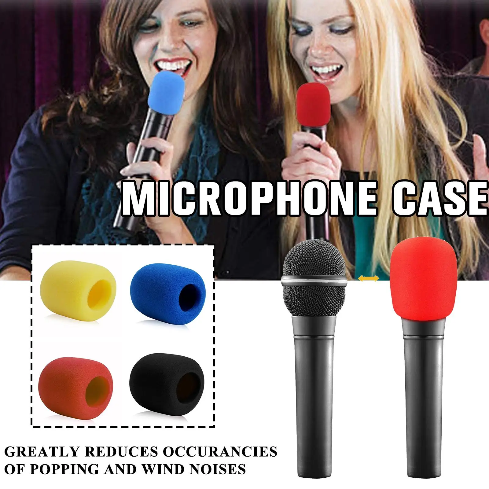 5Pcs Microphone Inner-foam For Shure SM58/Beta58A 57A/PGA48LC Mic Cover Professional Studio WindScreen Sponge Microphone Cap view 2