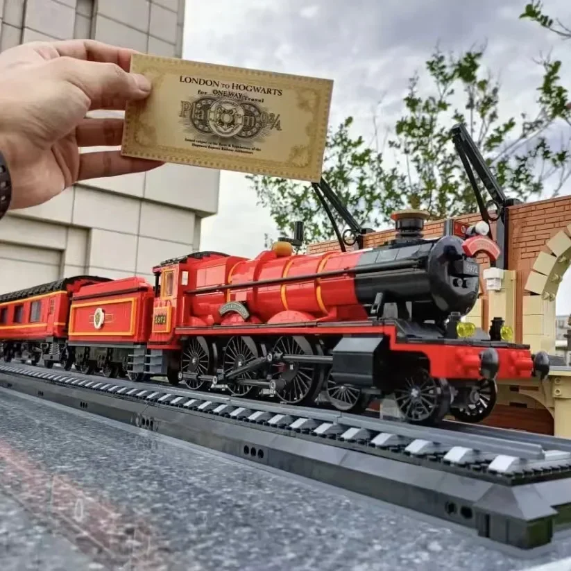 طبعة جامعي 76405 5129 قطعة 118 سنتيمتر Hogiwartsed Express قطار بناء مجموعة الطوب مع ألعاب Minifigis للبالغين هدية