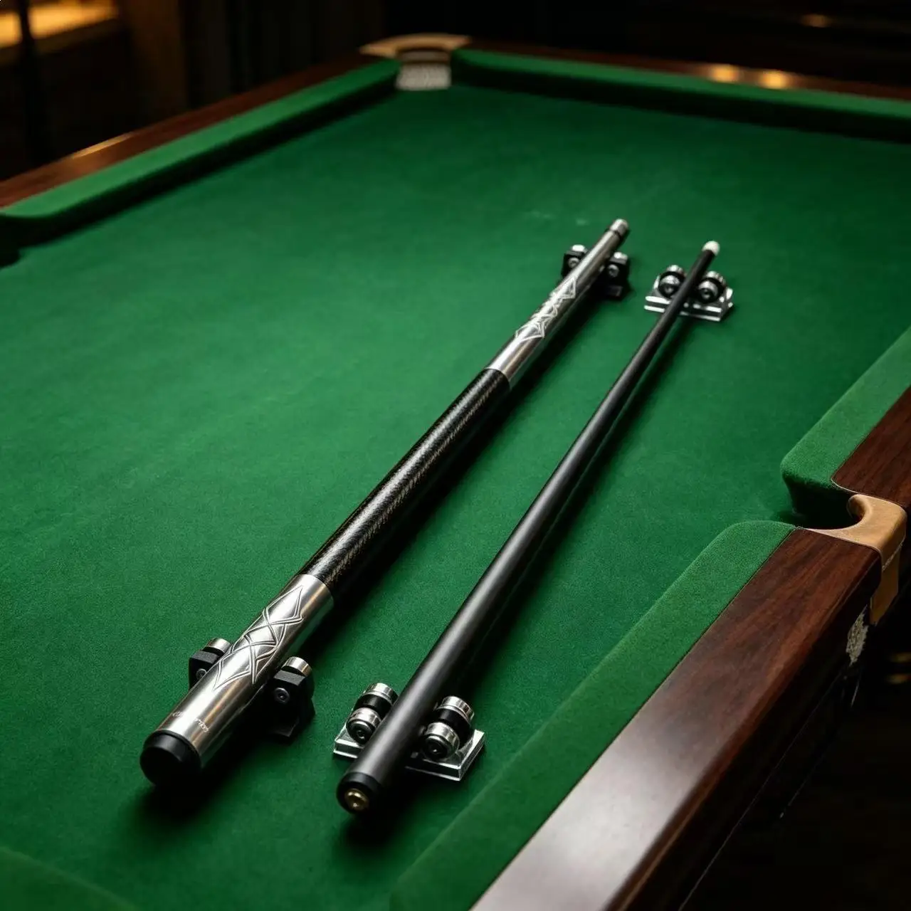 1/2 Split Pool Cue Set, 12.5mm 9-Ball Tip, Low Deflection, with Cue Case, Finger Guard & Cleaning Cloth, Portable