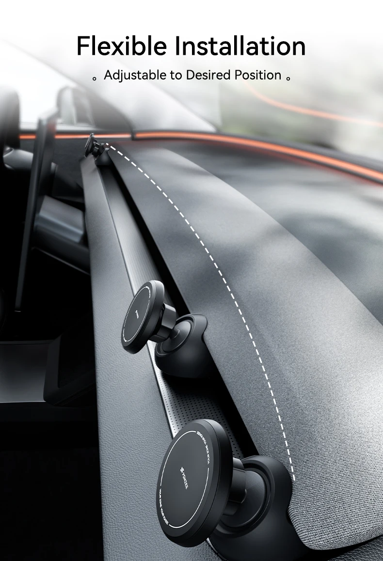 YZ für Tesla Auto-Handyhalterung Modell Y YL Juniper 3 Highland LHD RHD Silikon-Magnethalterung für iPhone Samsung Zubehör MagSafe – Detail 6