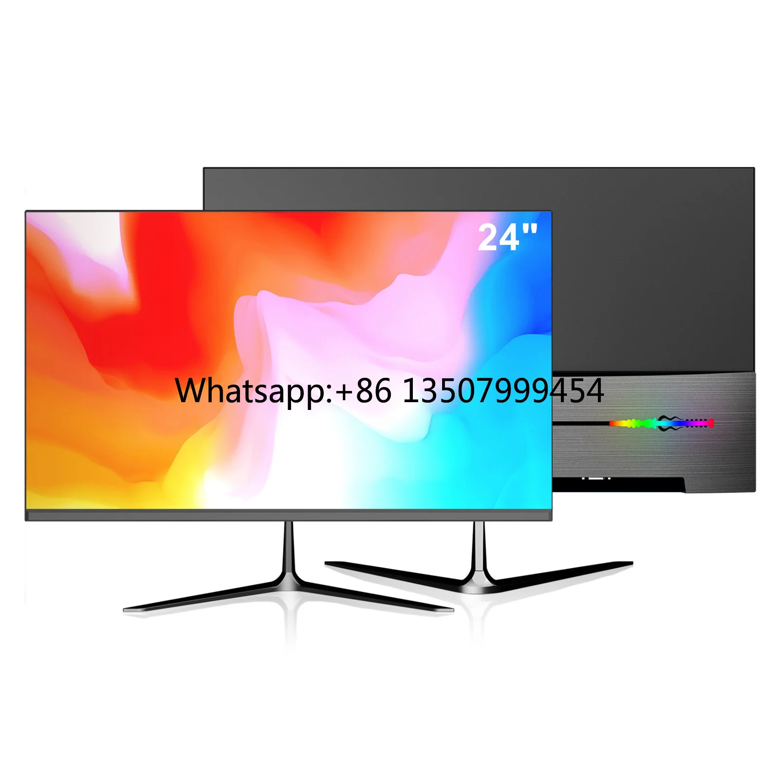 24 Inch Frameless LED Gaming Monitor 100Hz Ultra Slim IPS LCD Desktop Computer Screen for Office Home OEM ODM Factory