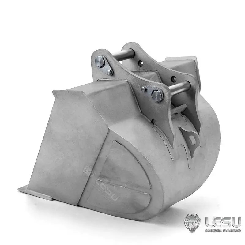 LESU1/14 simulated hydraulic excavator AC360 wheel digging small short tail modified quick-release trapezoidal bucket excavator