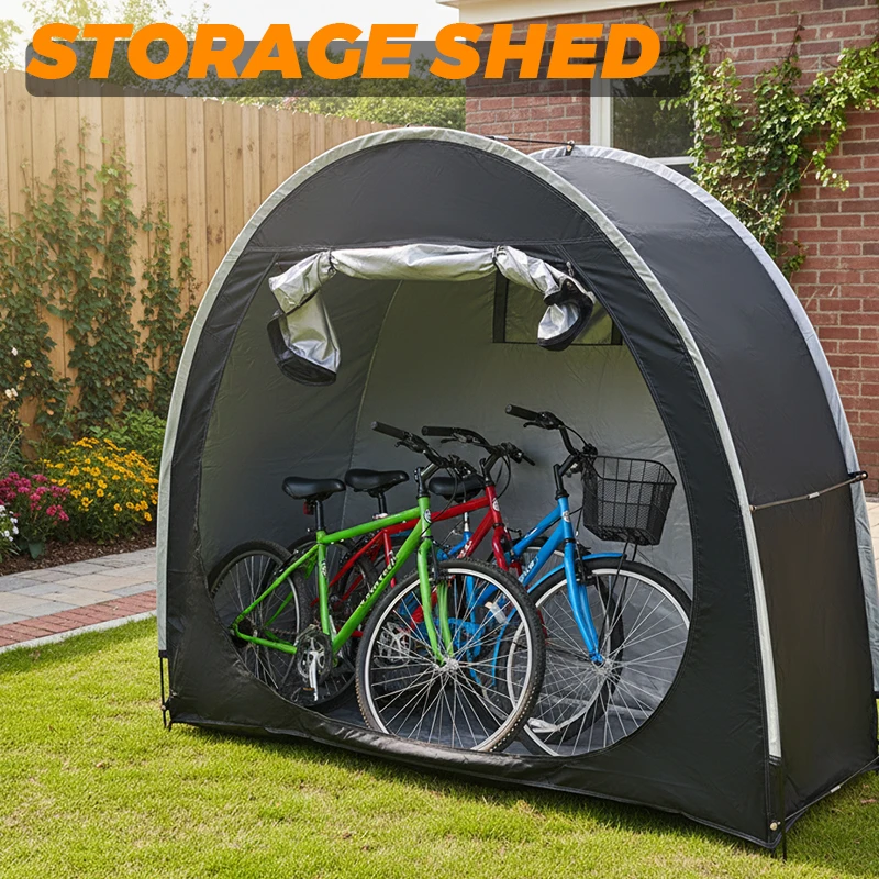 

Portable Thickened Oxford Cloth Bike Shelter Private Travel Tent for Outdoor Hiking Cycling Camping And Travel