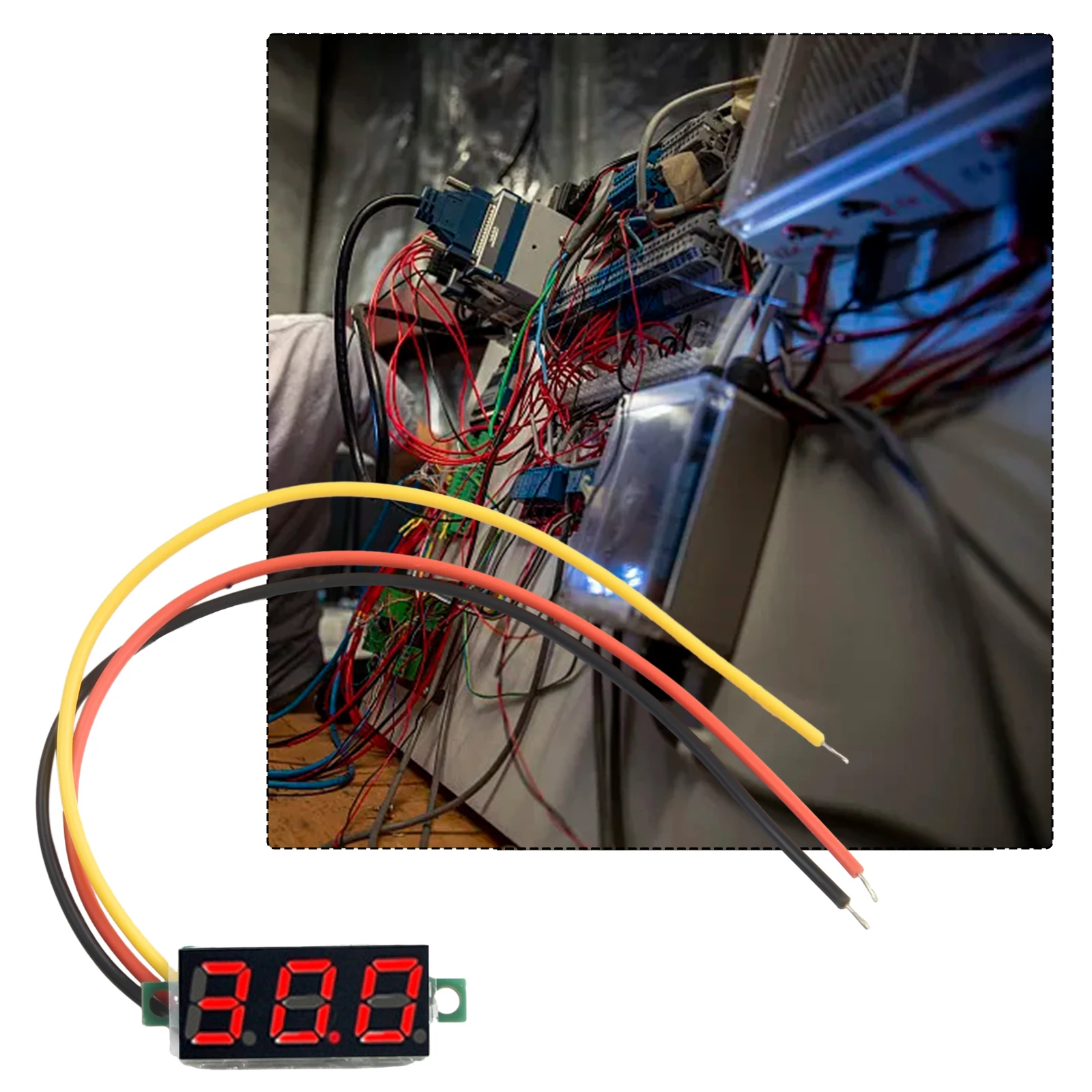 Table Digital Display Voltage Table LED Minimun Reverse Protection 0.28 Inch 100V Detectors Digital Industrial