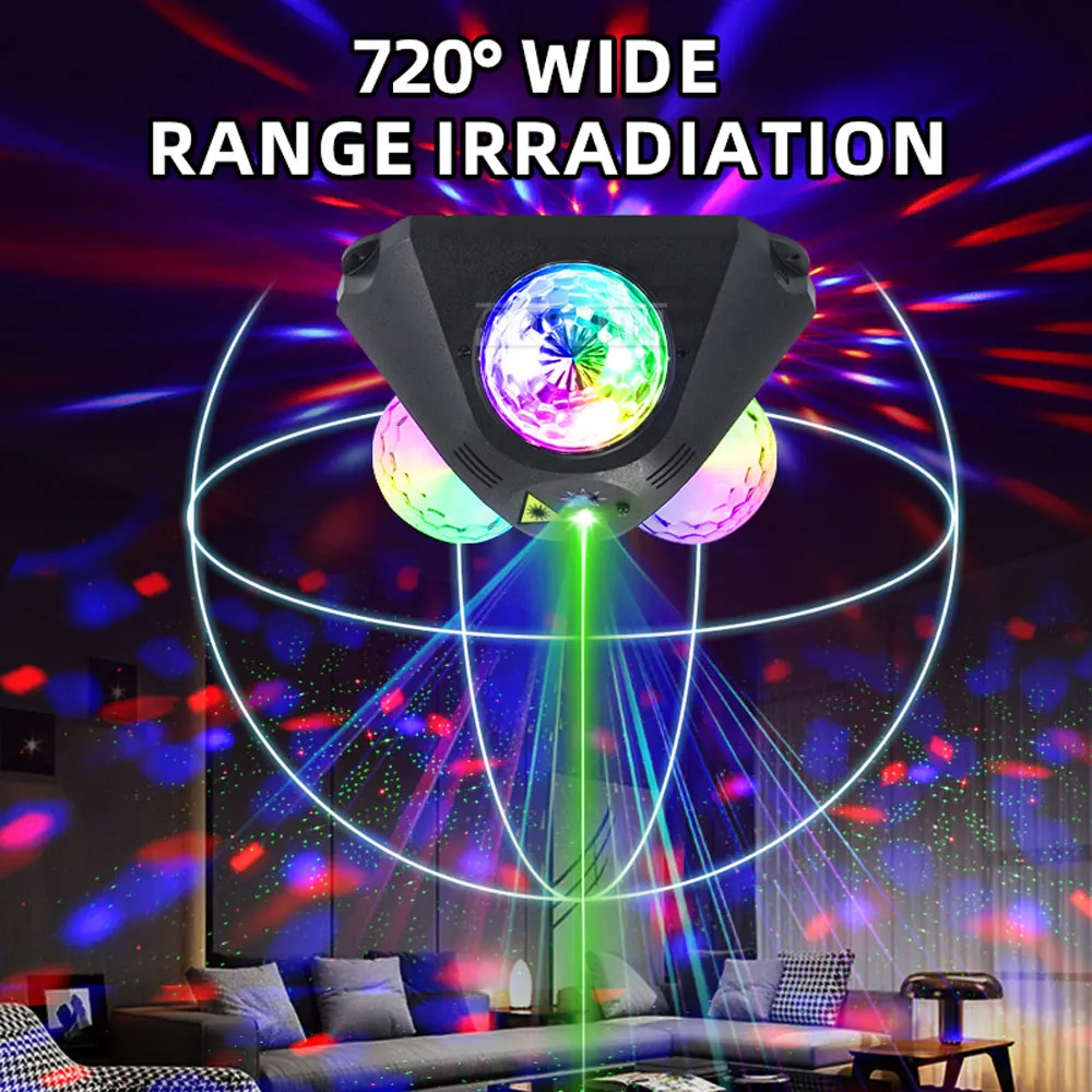 Sound-Activated Strobe Light, Special Lamp for Christmas & Live Streaming, Lighting for Dorm Parties & Gatherings TK