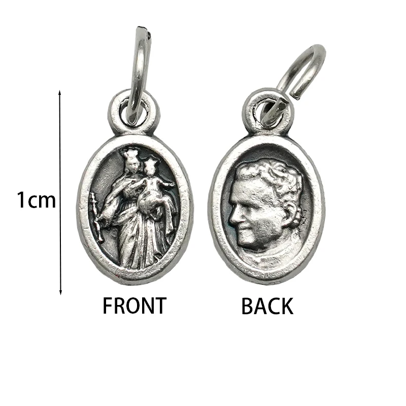 Blessings of the Church San Giovanni Bosco Alloy Pendant Religious Necklace Bracelet Bracelet Cord Jewellery DIY Accessories