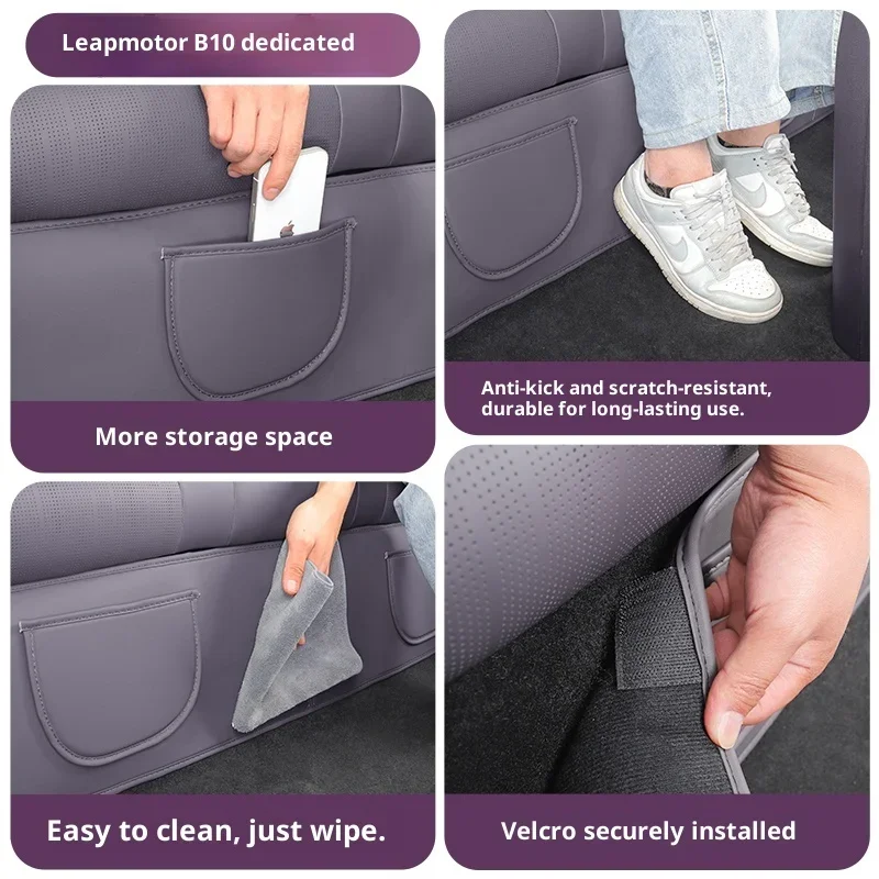 For Leapmotor B10 2025 Rear Seat Under Kick-Proof Scratch-Proof Pad Interior Modification Special Products image 5