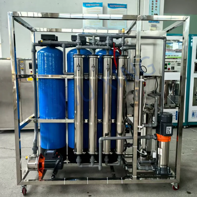 1000 LPH 2000LPH sand filter, carbon filter, softener, pretreatment system 4040 RO membrane, drinking water treatment equipment